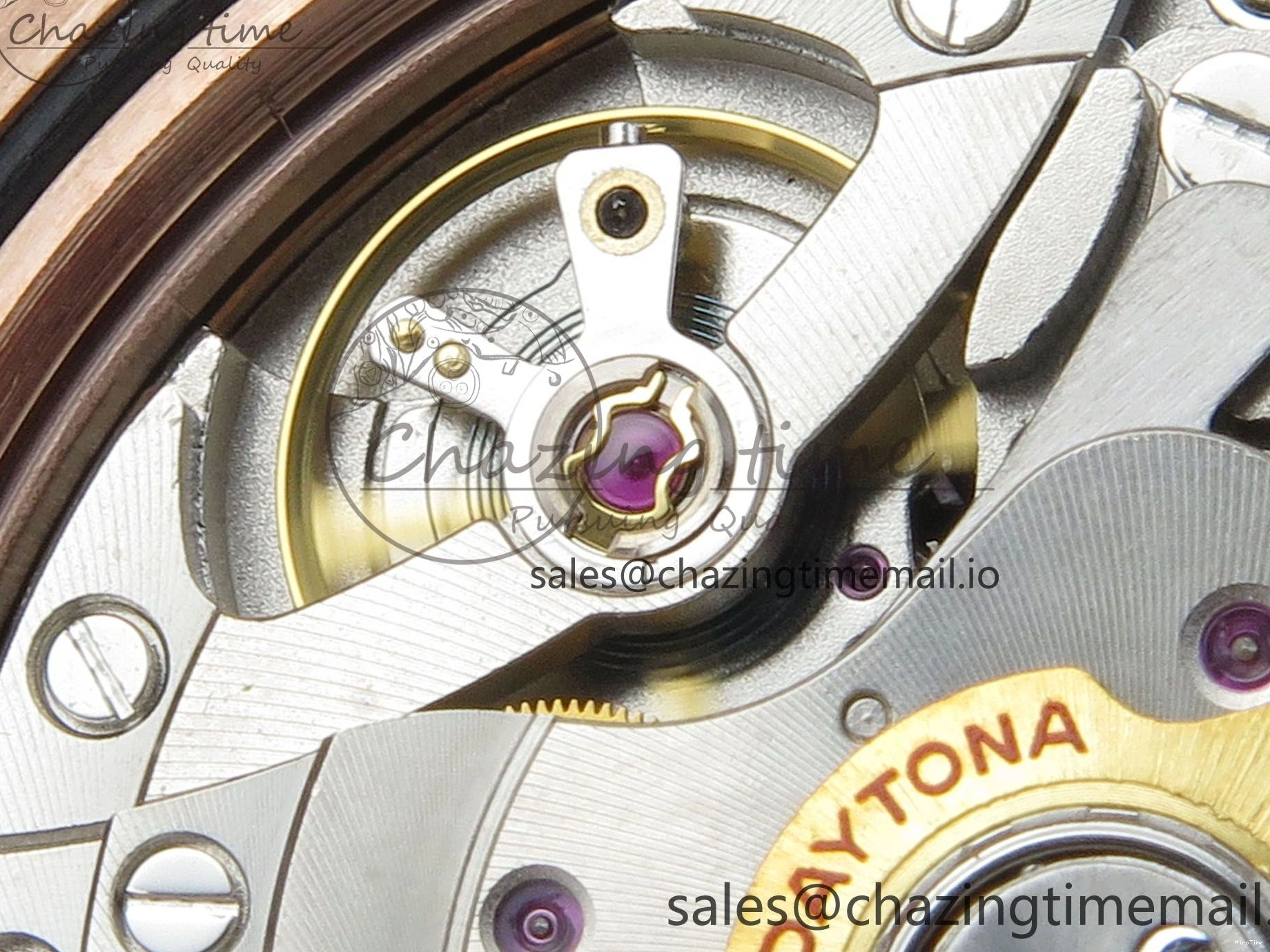 MiroTime 0130 WeatherProof Daytona 126505 RG Clean 1:1 Best Edition RG Champagne Stick Dial on RG Bracelet Super Clone DD 248